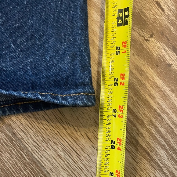 Levi's Original 501 Button Fly Denim Pre-washed Straight Leg Jeans 44x27 - Picture 11 of 16